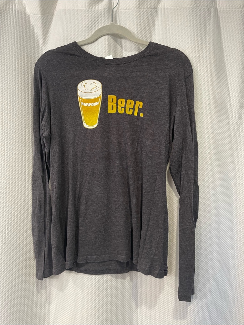 Womans xl, Harpoon Beer Graphic Long-Sleeve Tee - Charcoal